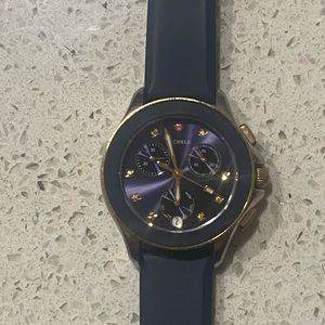 Michele silicone band watch